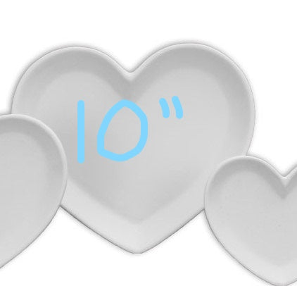 Lg 10 in. Heart Plate