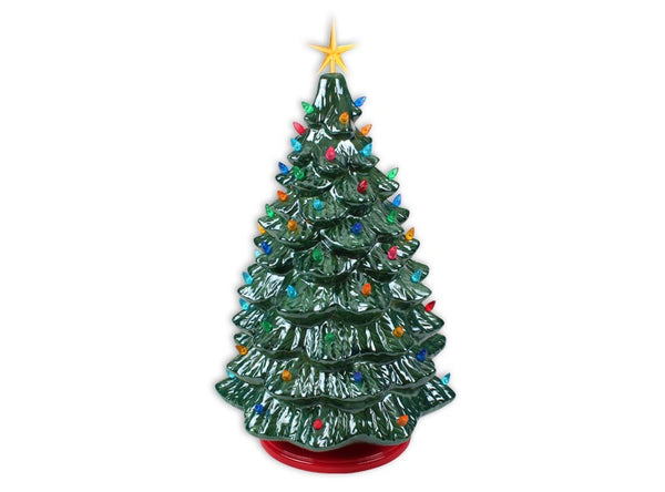 18 in. Lighted Tree with Base  + Light Kit